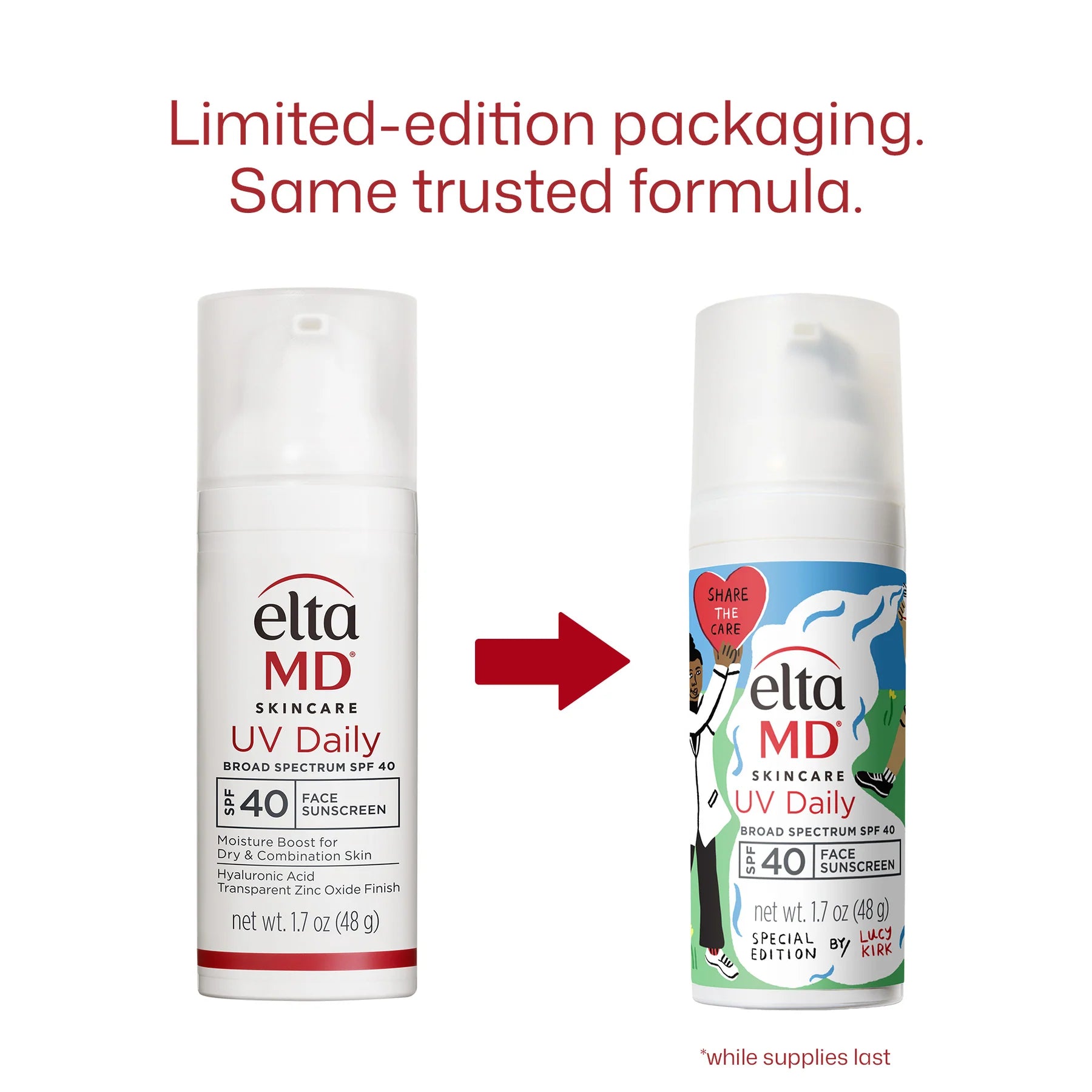 EltaMD UV Daily Limited Edition Bottle Broad Spectrum SPF 40