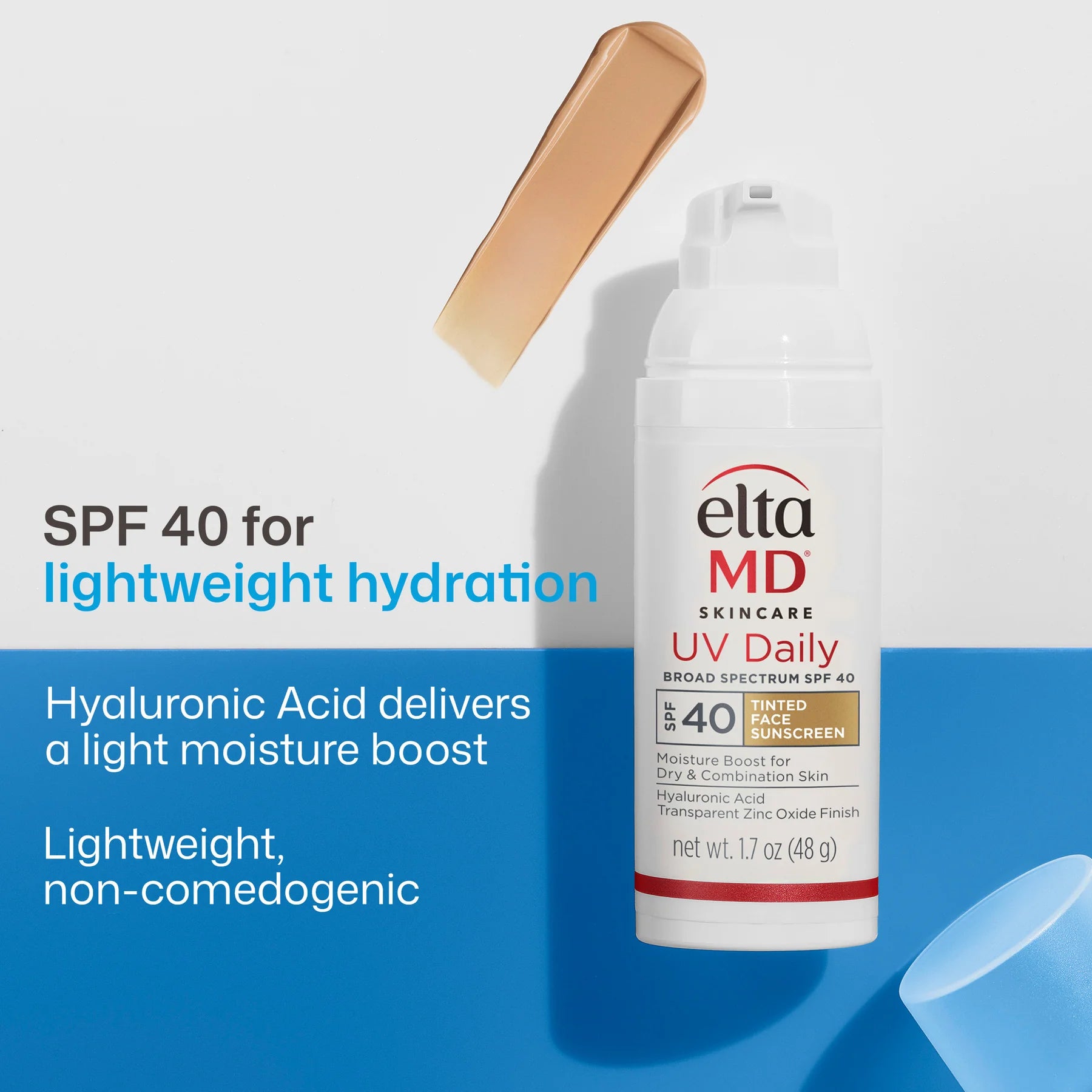 EltaMD UV Daily Tinted Face Sunscreen SPF 40 with Hyaluronic Acid -Vos Collection